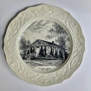 Pine Grove Chapel Ceramic Plate by Adams Antiques of Steubenville